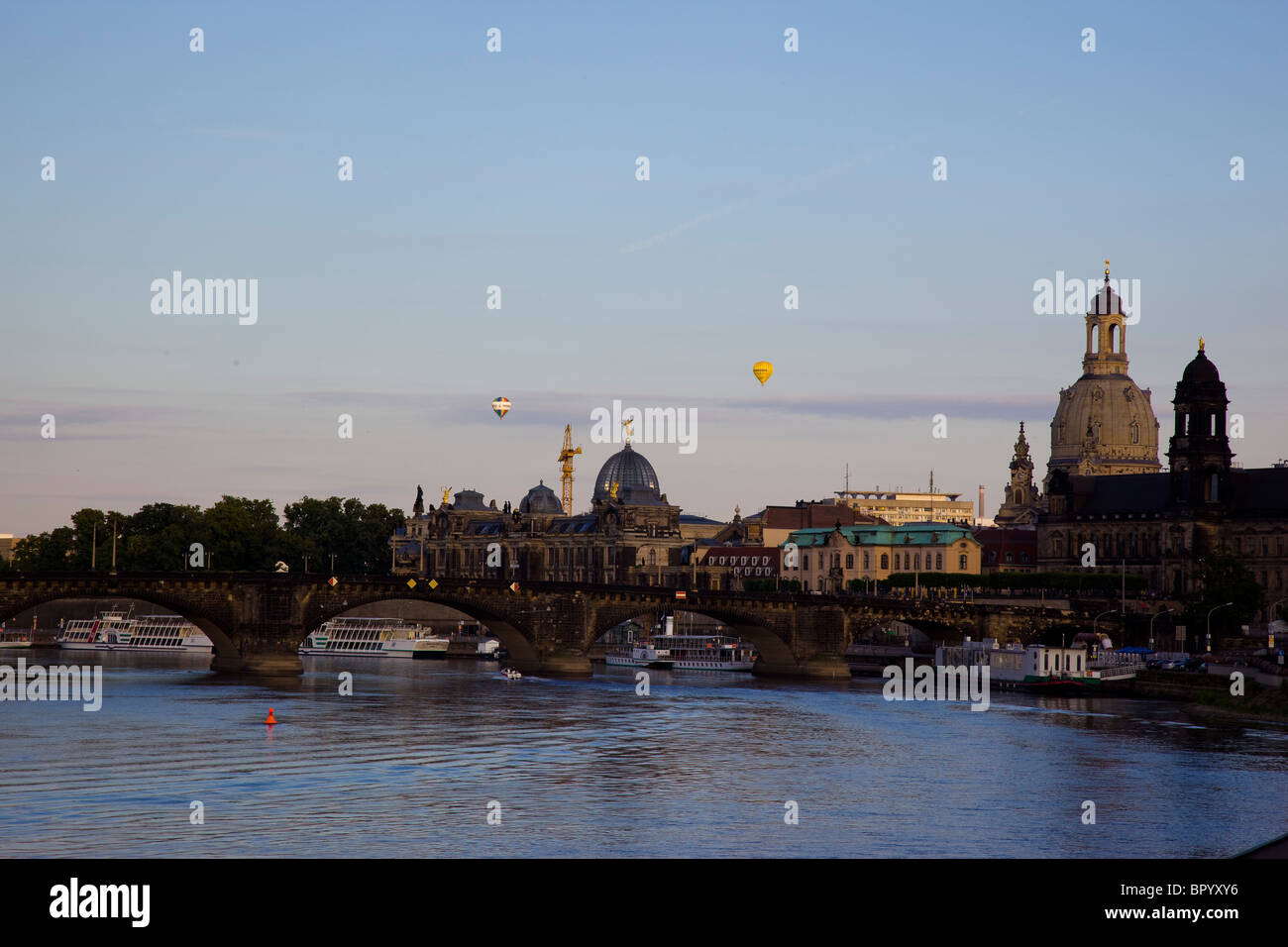 Photograph of the city of Dresden Germany Stock Photo