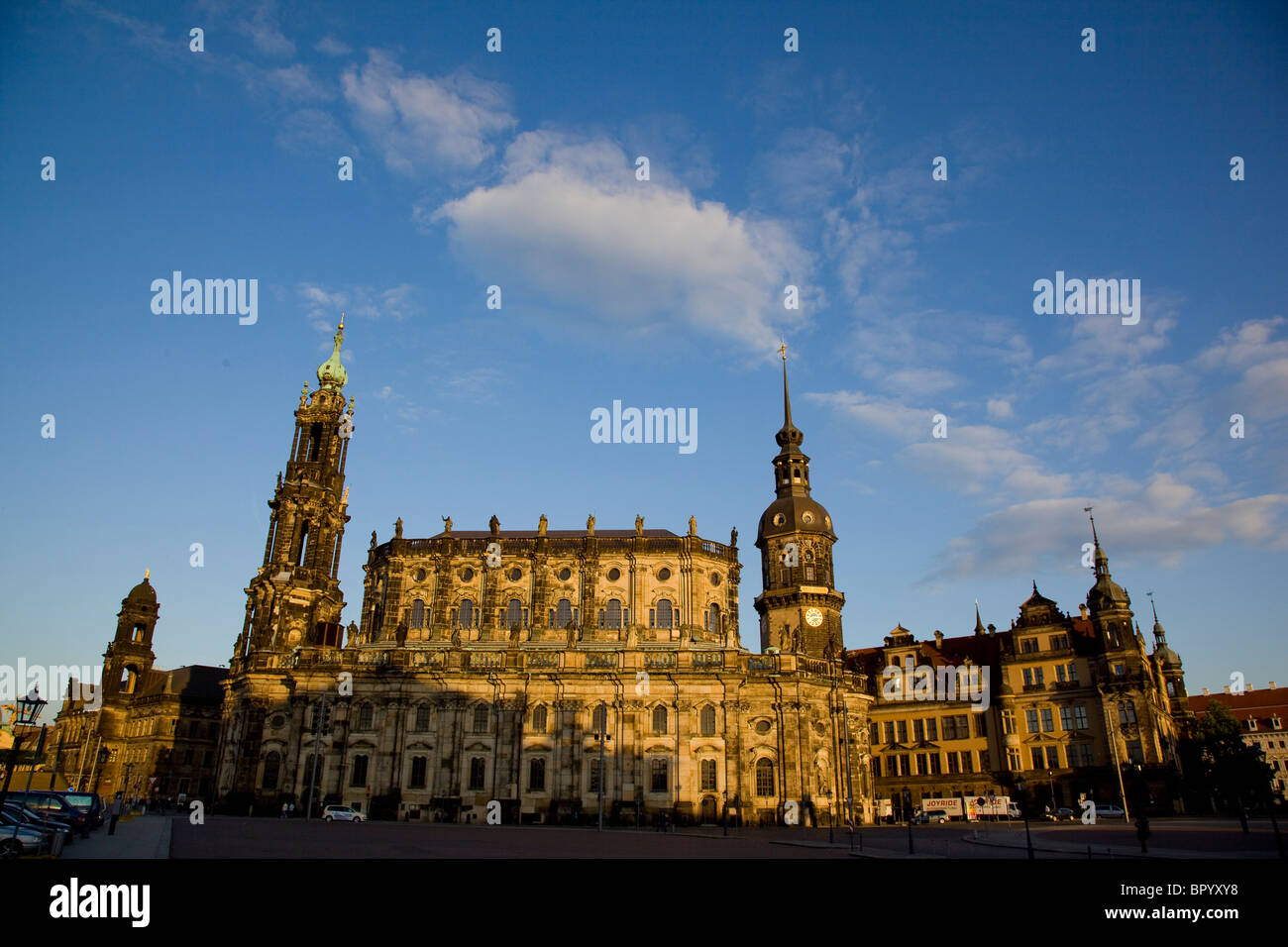 Photograph of an ancient Cathedral in Dresden Germany Stock Photo