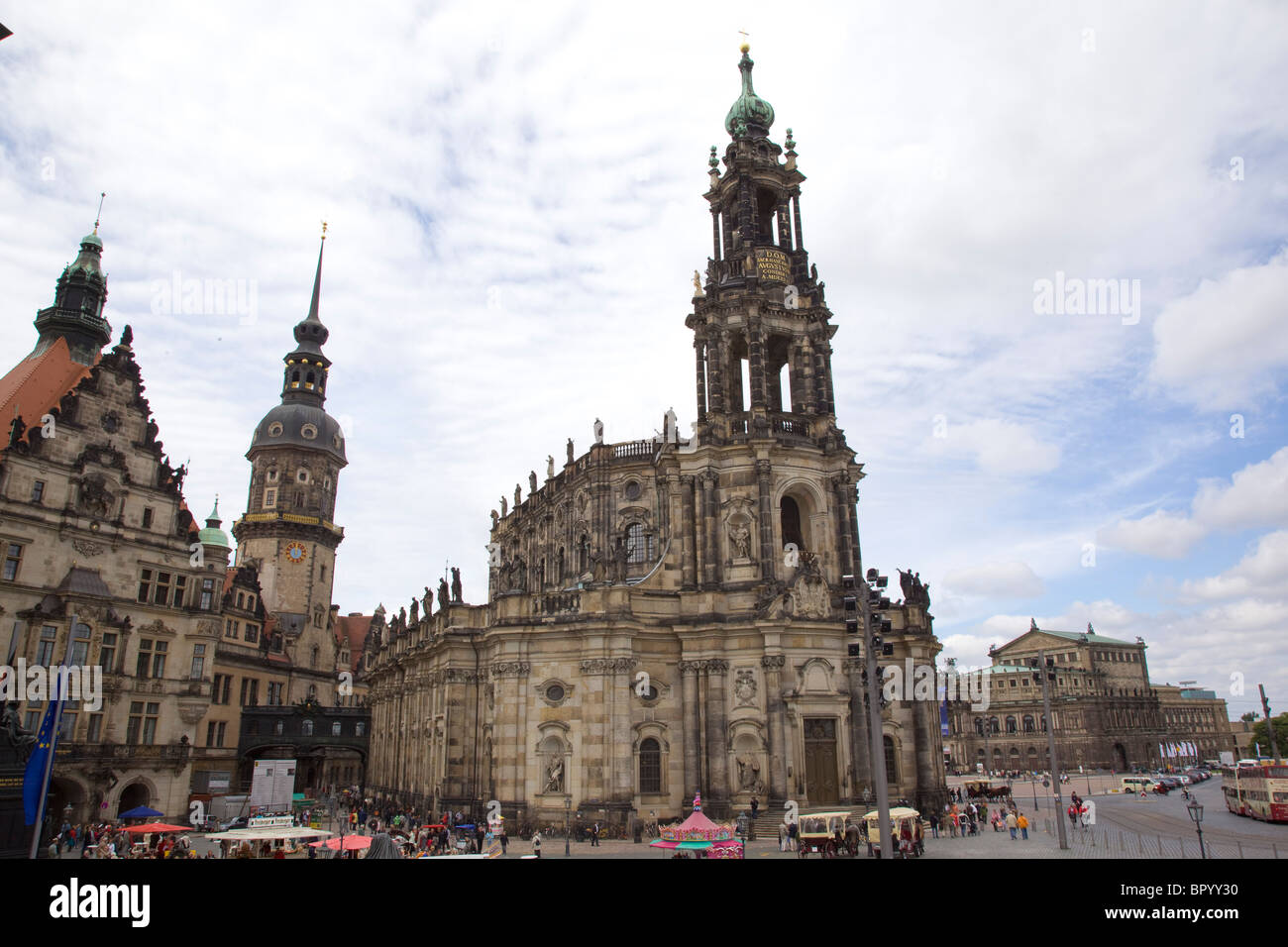 Photograph of an old church in Dresden Germany Stock Photo