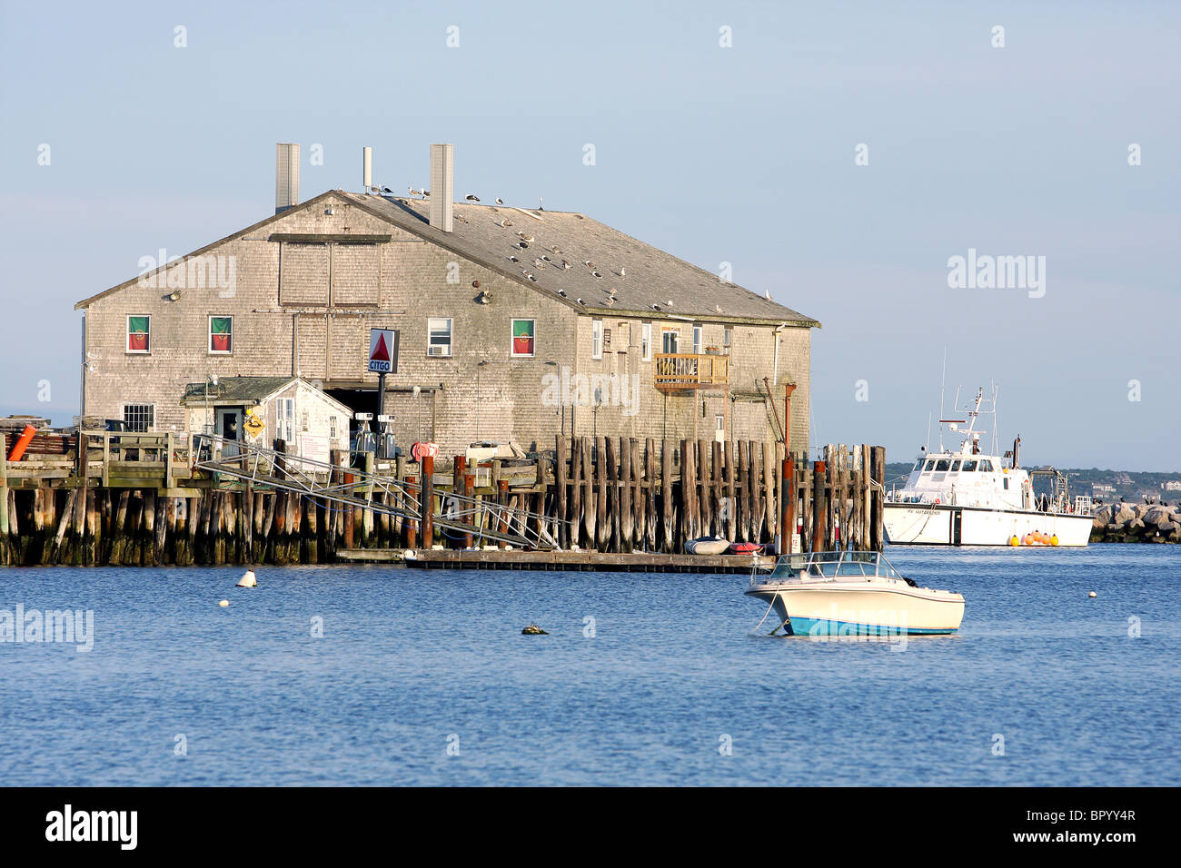Boat reflection provincetown water hires stock photography and images