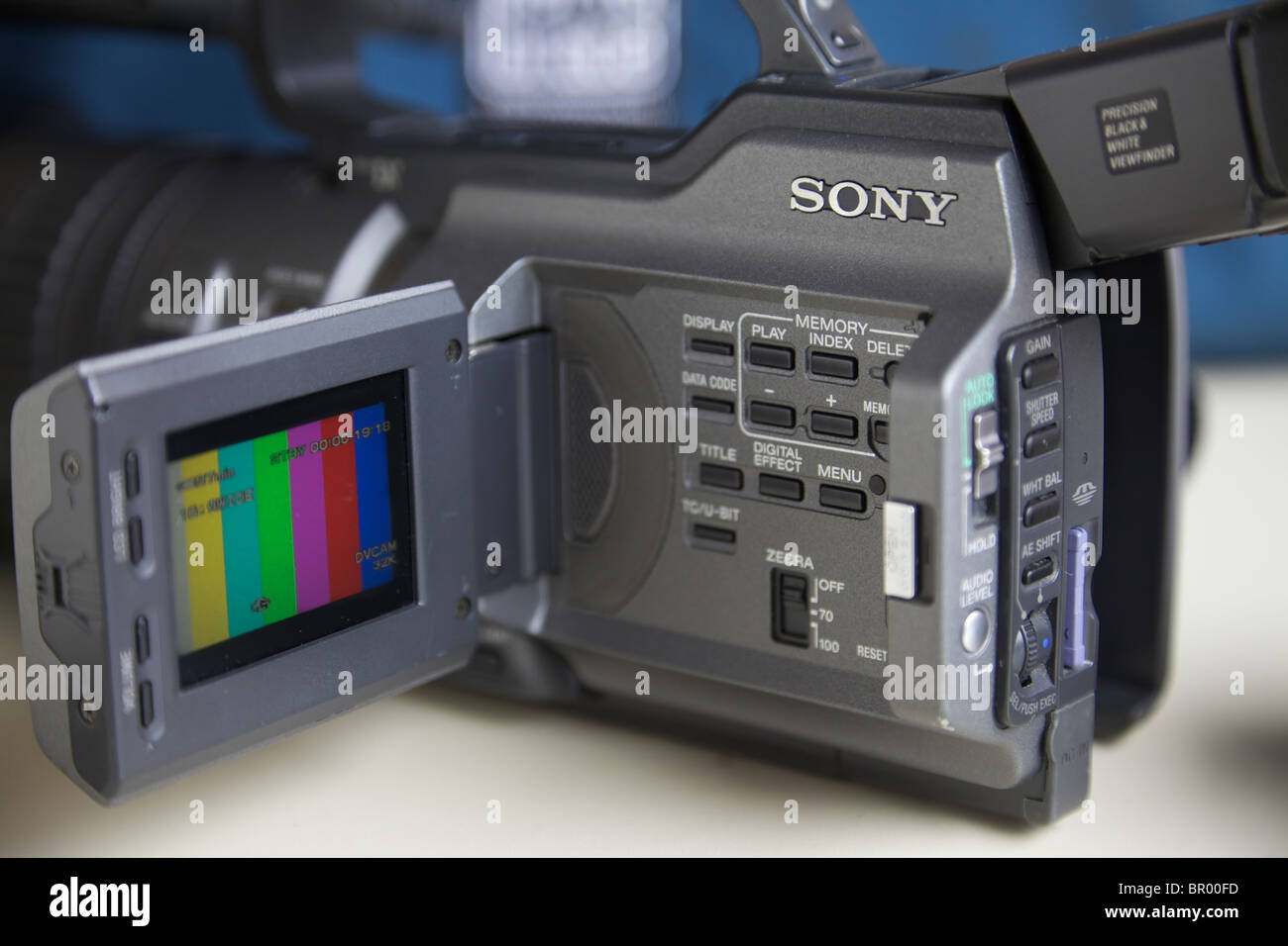 Close up of a Sony mini DV camcorder Stock Photo
