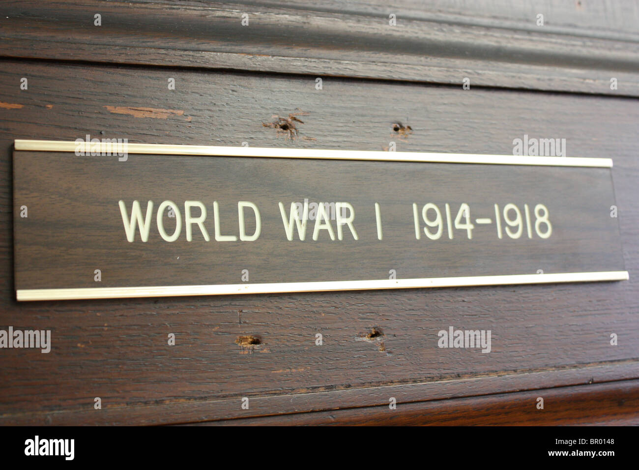 world war I 1914-1918 sign Stock Photo