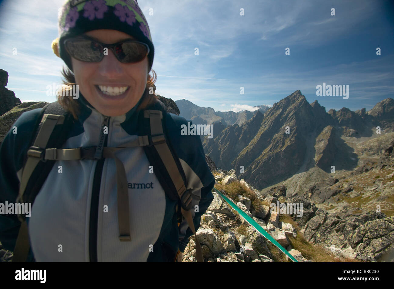 Female hiker on top hi-res stock photography and images - Alamy