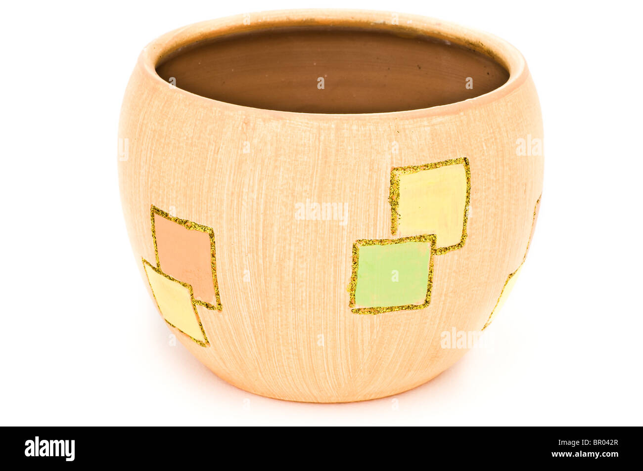 Pot with squares Stock Photo