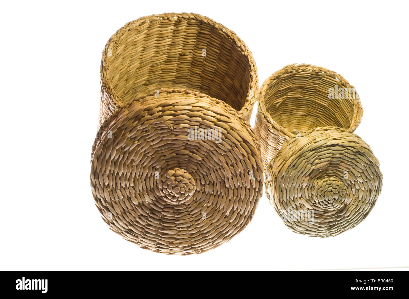 Two open baskets Stock Photo Alamy