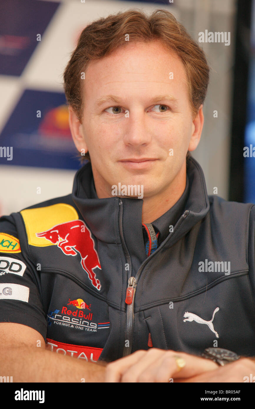 Red Bull F1 Team Boss Christian Horner, Hockenheim 2010 Stock Photo - Alamy