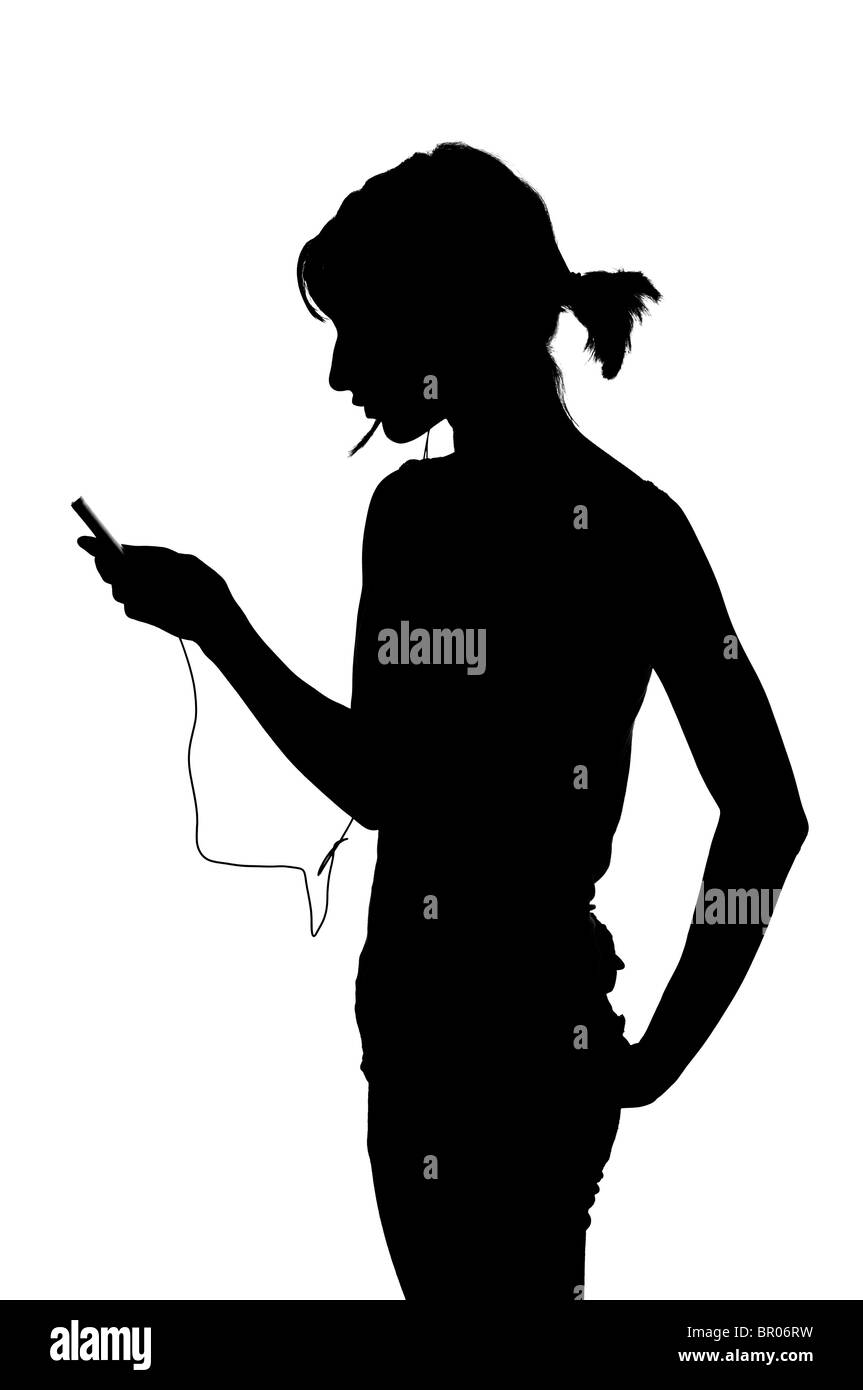 School Girl Silhouette High Resolution Stock Photography and Images - Alamy