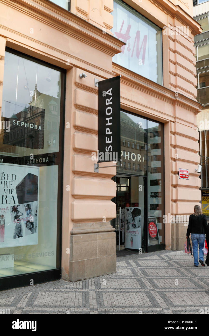 Sephora beauty cosmetics shop in Prague, Czech Republic August 2010 Stock Photo