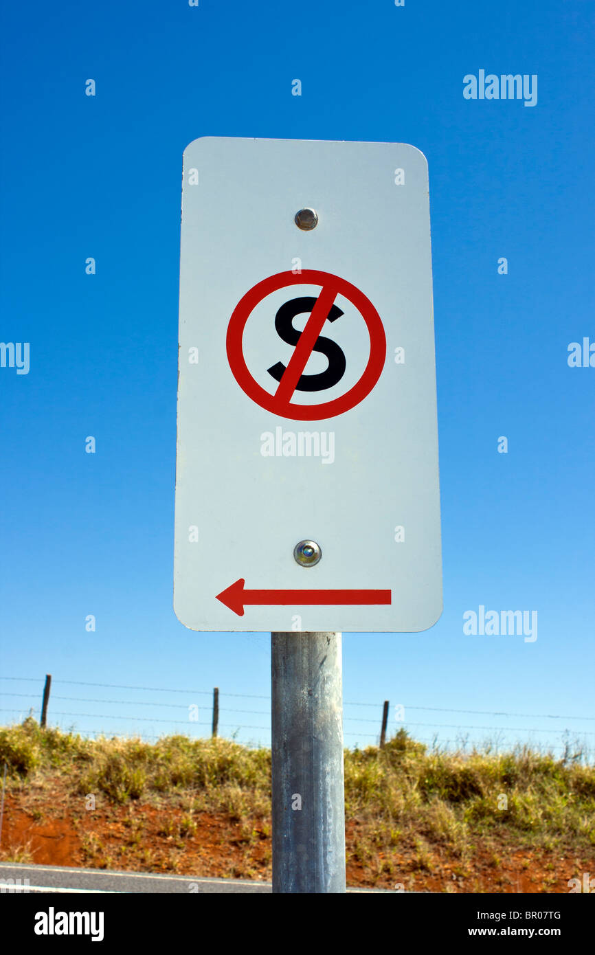 A No Standing Sign in Australia Stock Photo Alamy