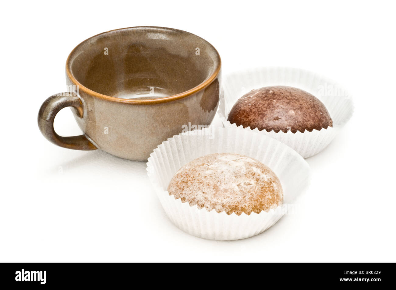 Honey biscuits and coffee mug Stock Photo Alamy