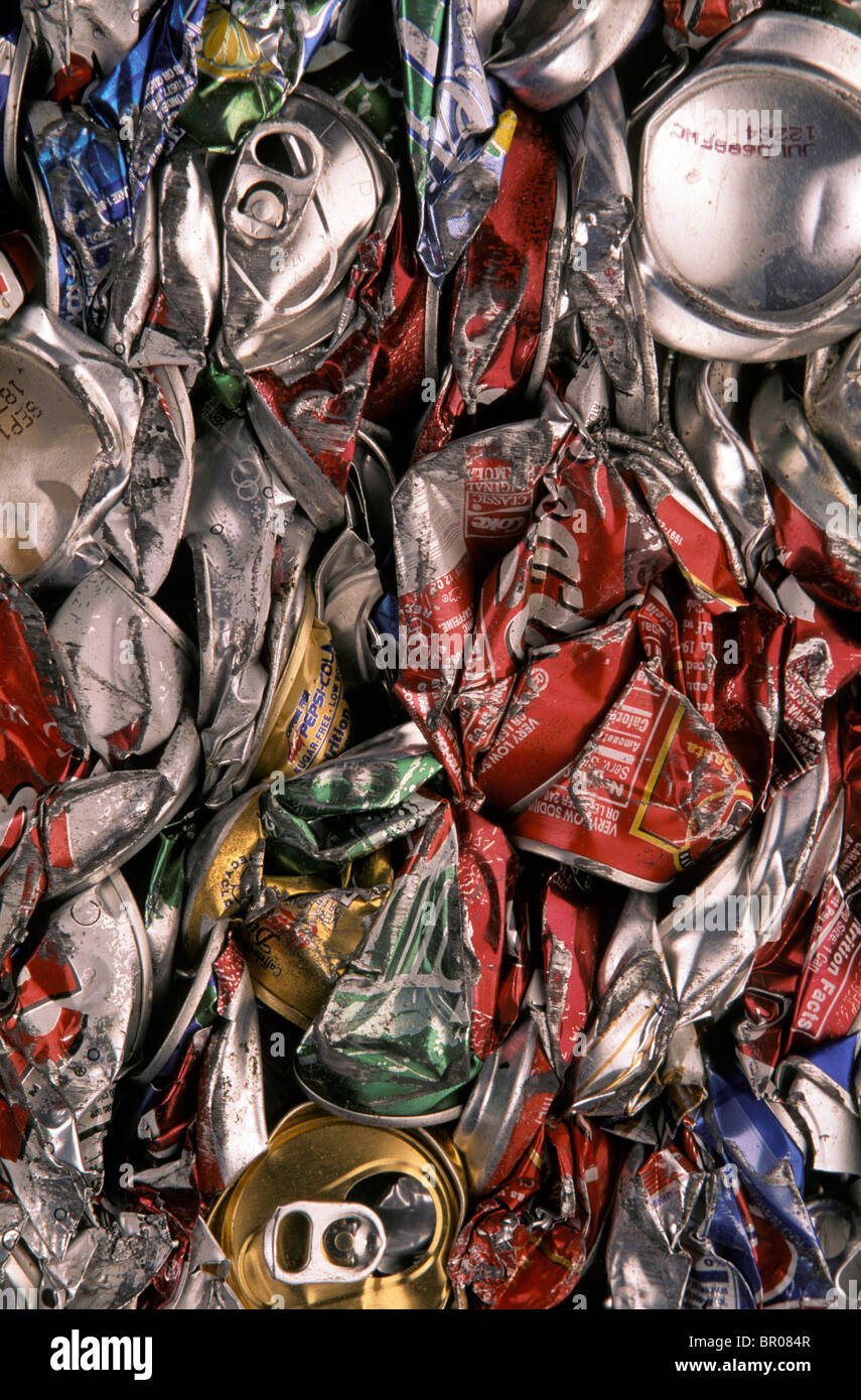 Recycling aluminum cans Stock Photo Alamy