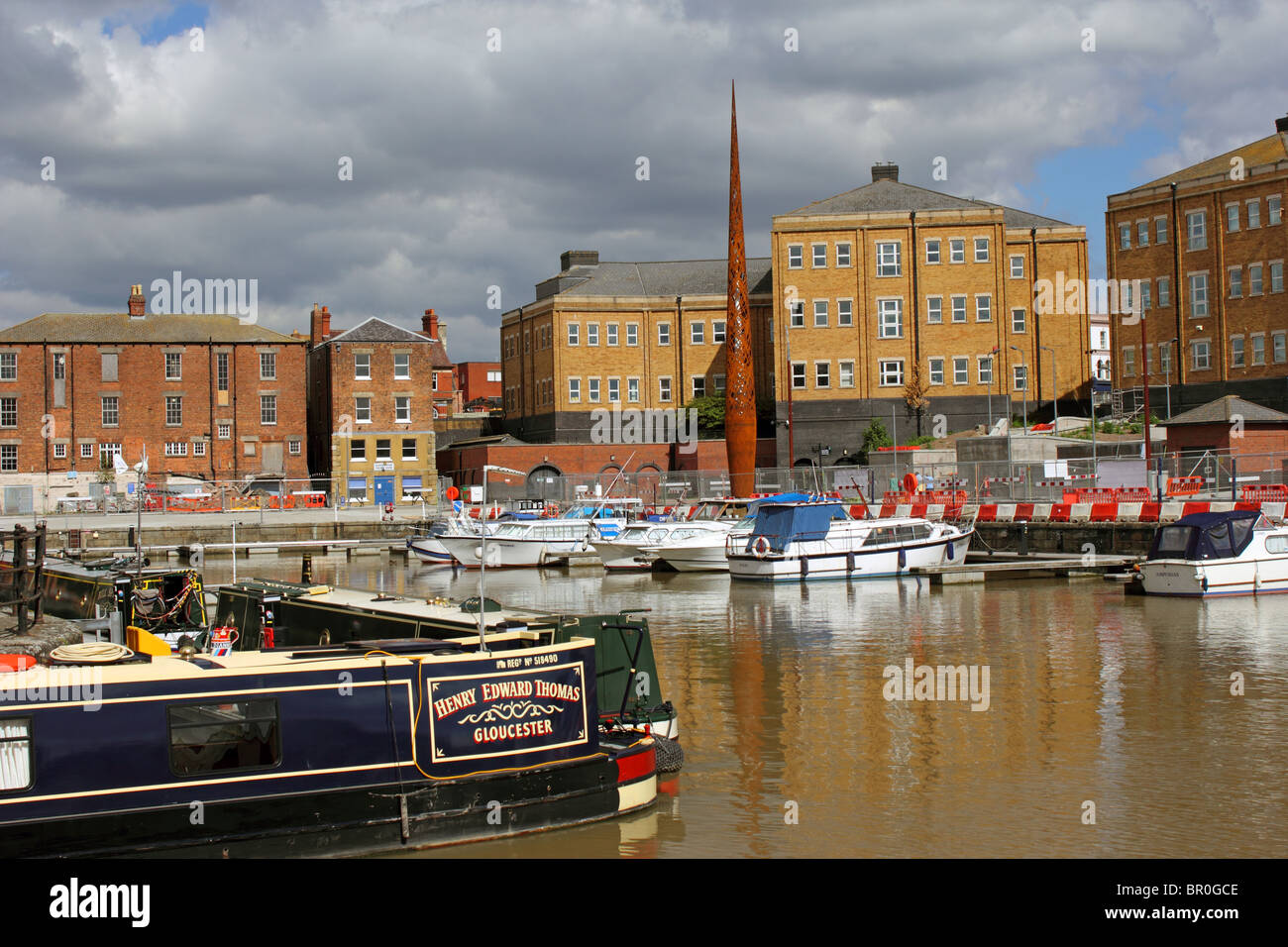 Victoria Basin, Gloucester Docks, Gloucester, Gloucestershire, England, UK Stock Photo