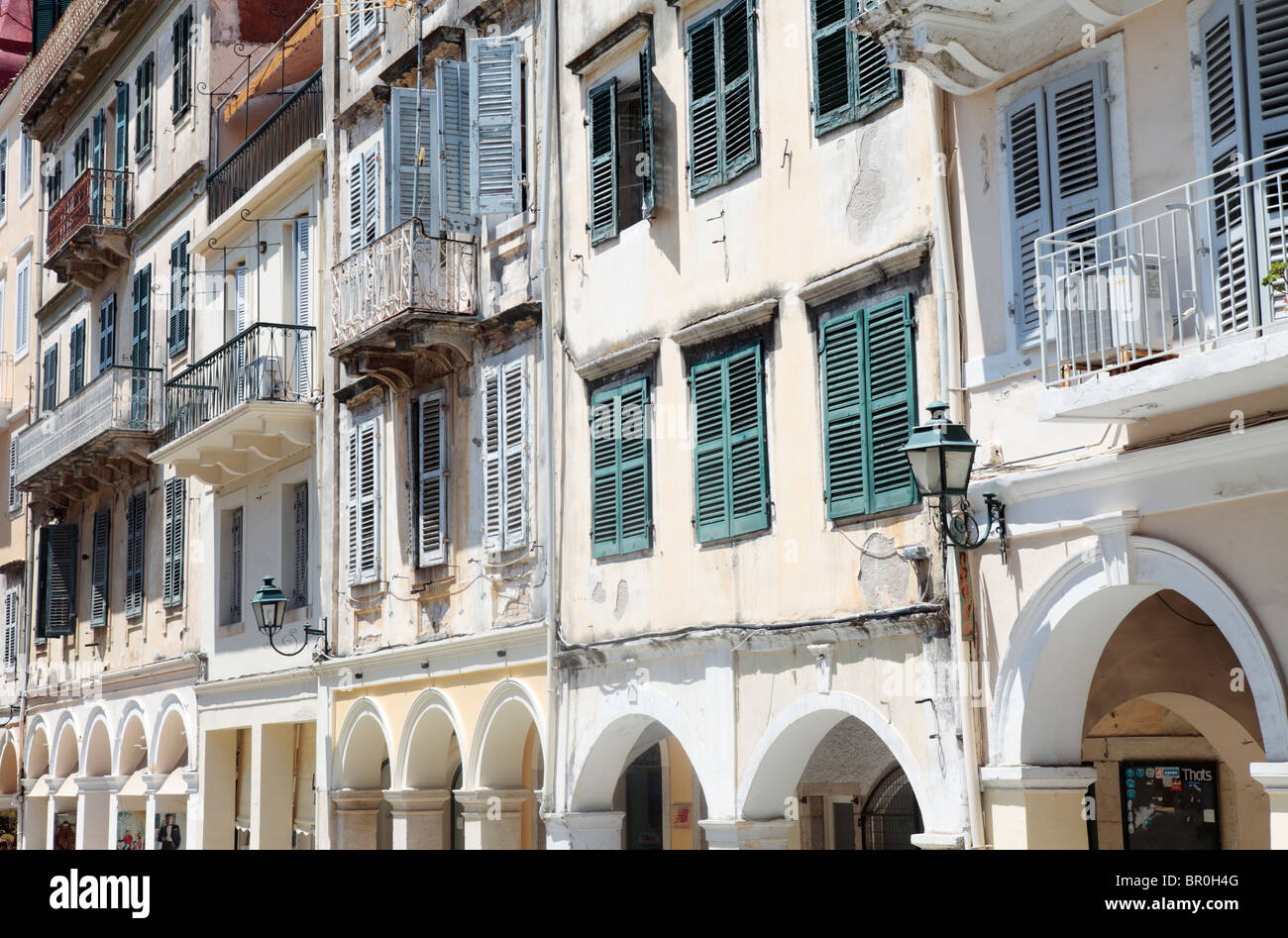 Old Town Corfu Stock Photo Alamy