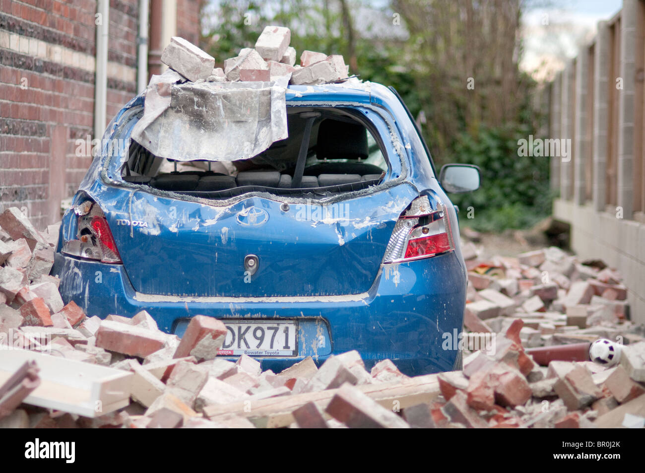 Christchurch earthquake car hi-res stock photography and images - Alamy