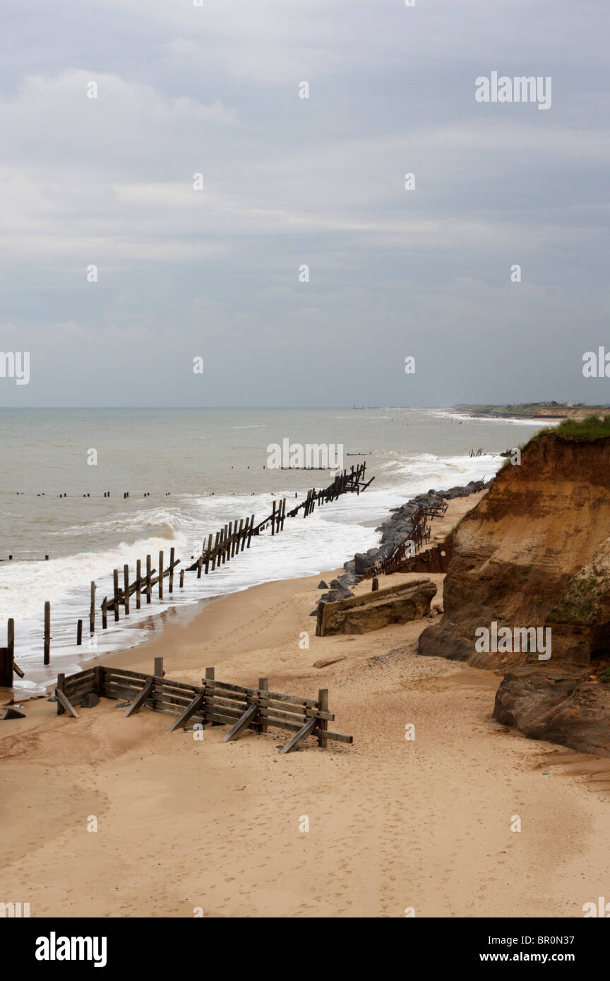 Happisburgh Beach in Norfolk, UK Stock Photo