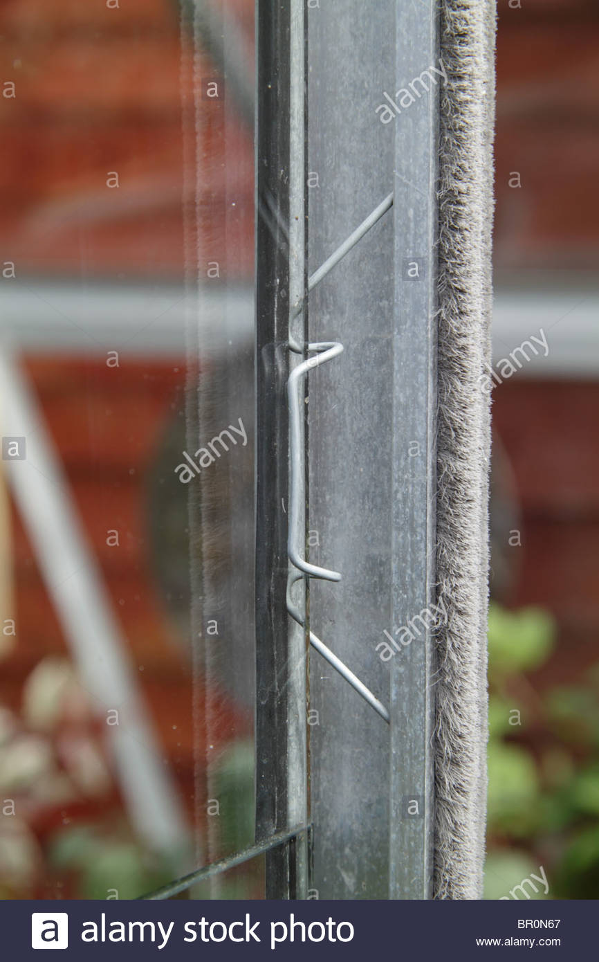 Greenhouse glass w glazing clips 100 dark green black