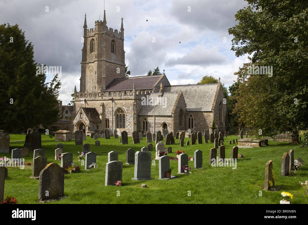 St James Church Avebury Wiltshire Stock Photo