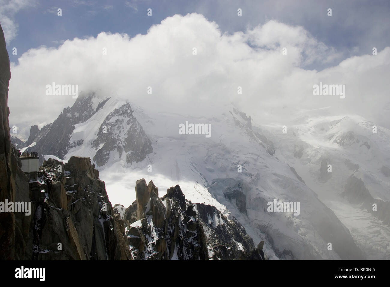 Views from the Aiguille du Midi Stock Photo - Alamy