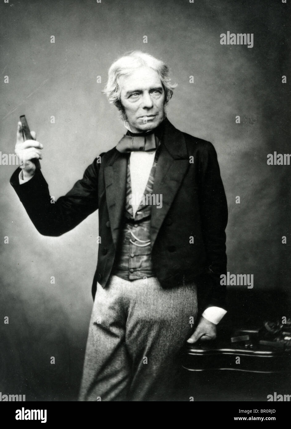 MICHAEL FARADAY  (1791-1867) English chemist and physicist who made important discoveries in the field of electricity Stock Photo