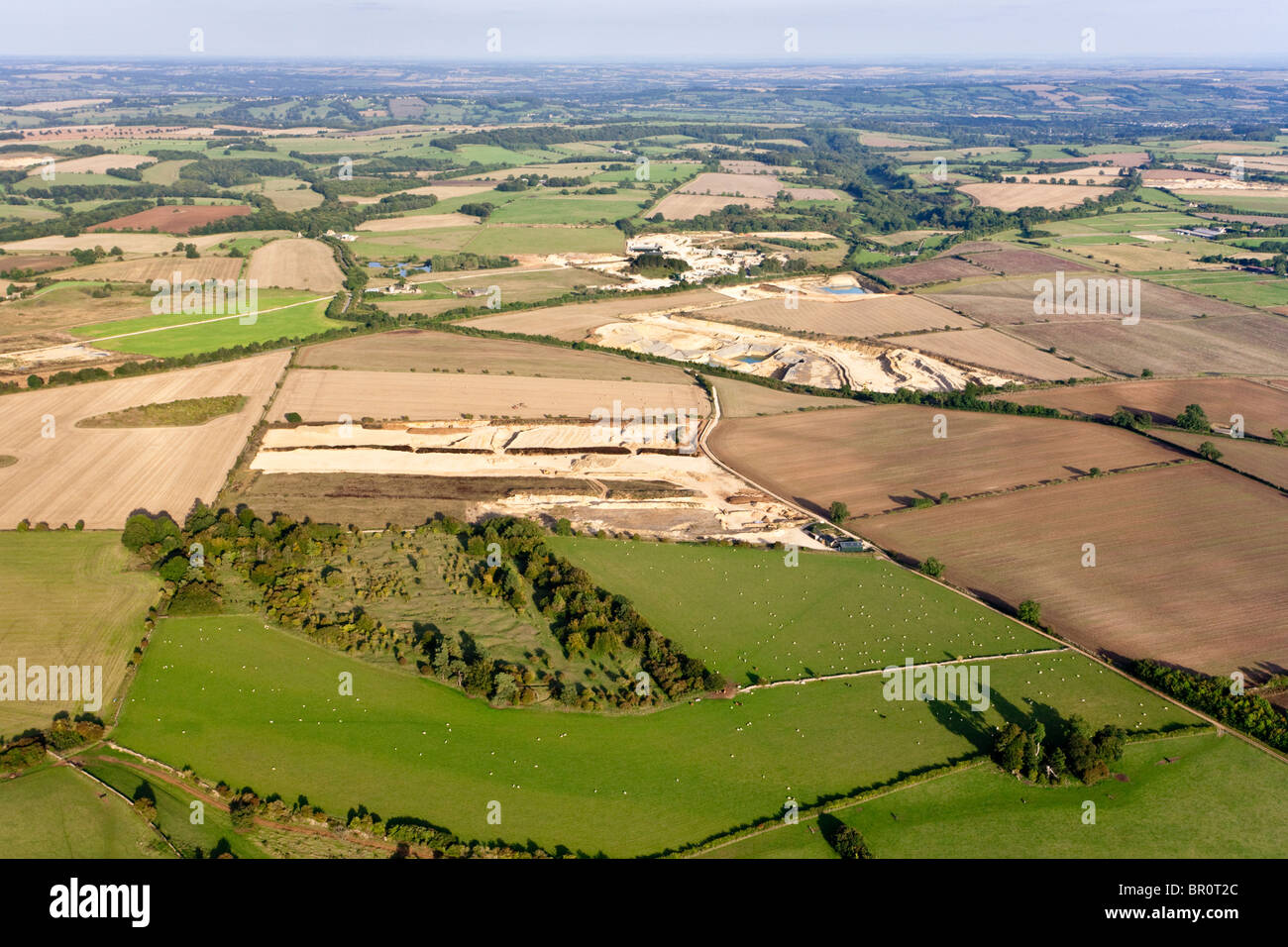Cotswold limestone quarries to the north of Naunton, Gloucestershire Stock Photo Alamy