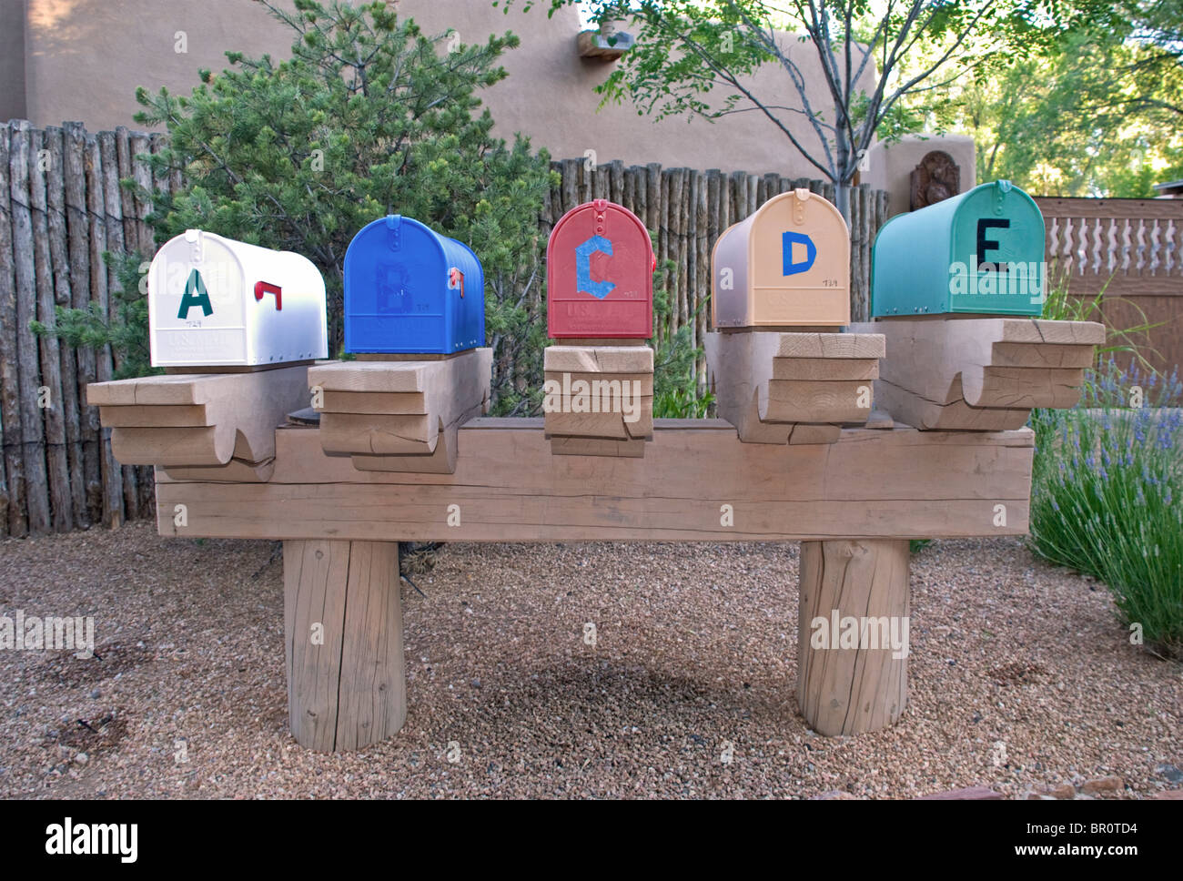 Mailboxes alphabet letters colorful hi-res stock photography and images ...