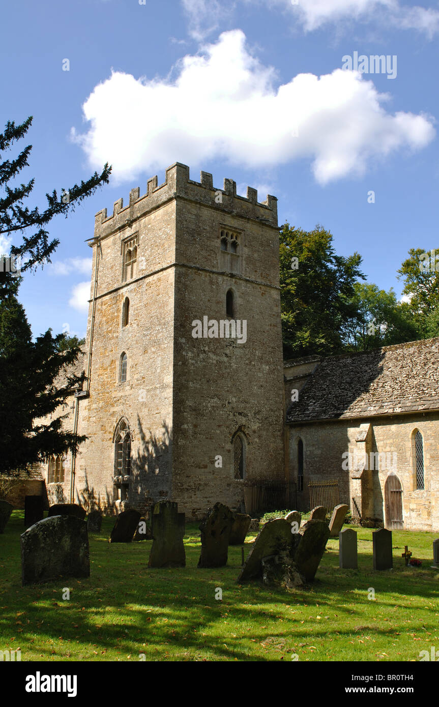 St. Nicholas Church, Oddington, Gloucestershire, England, UK Stock ...