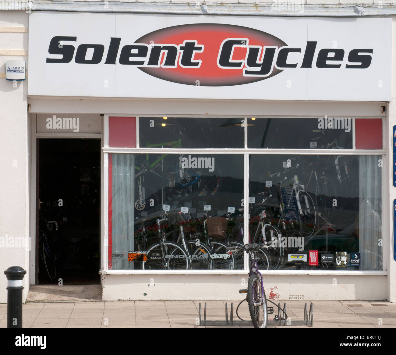 Outside Cycle Shop Stock Photo Alamy