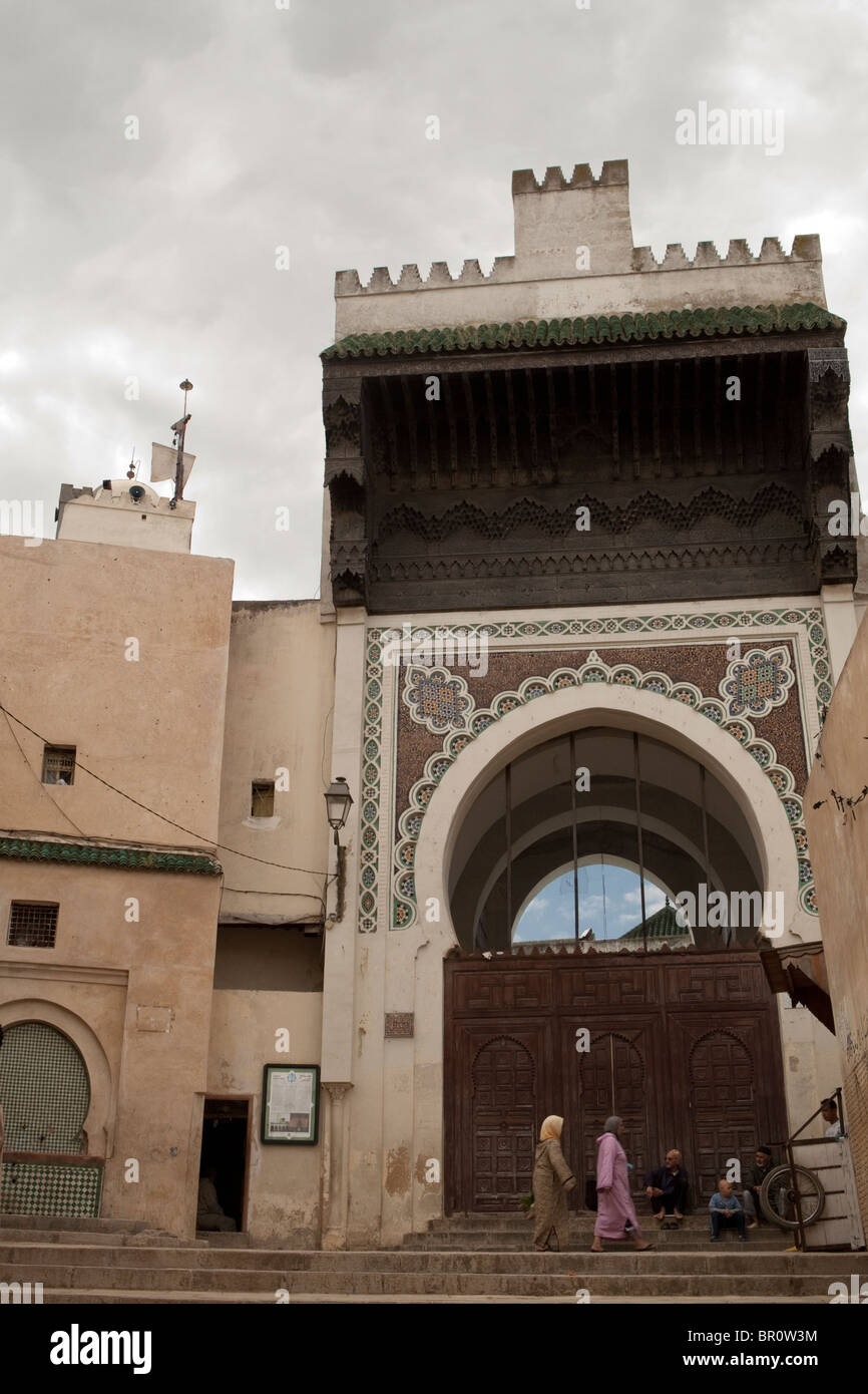 Jamaa Andalous mosque, Medina, Fez, Fes, Morocco Stock Photo