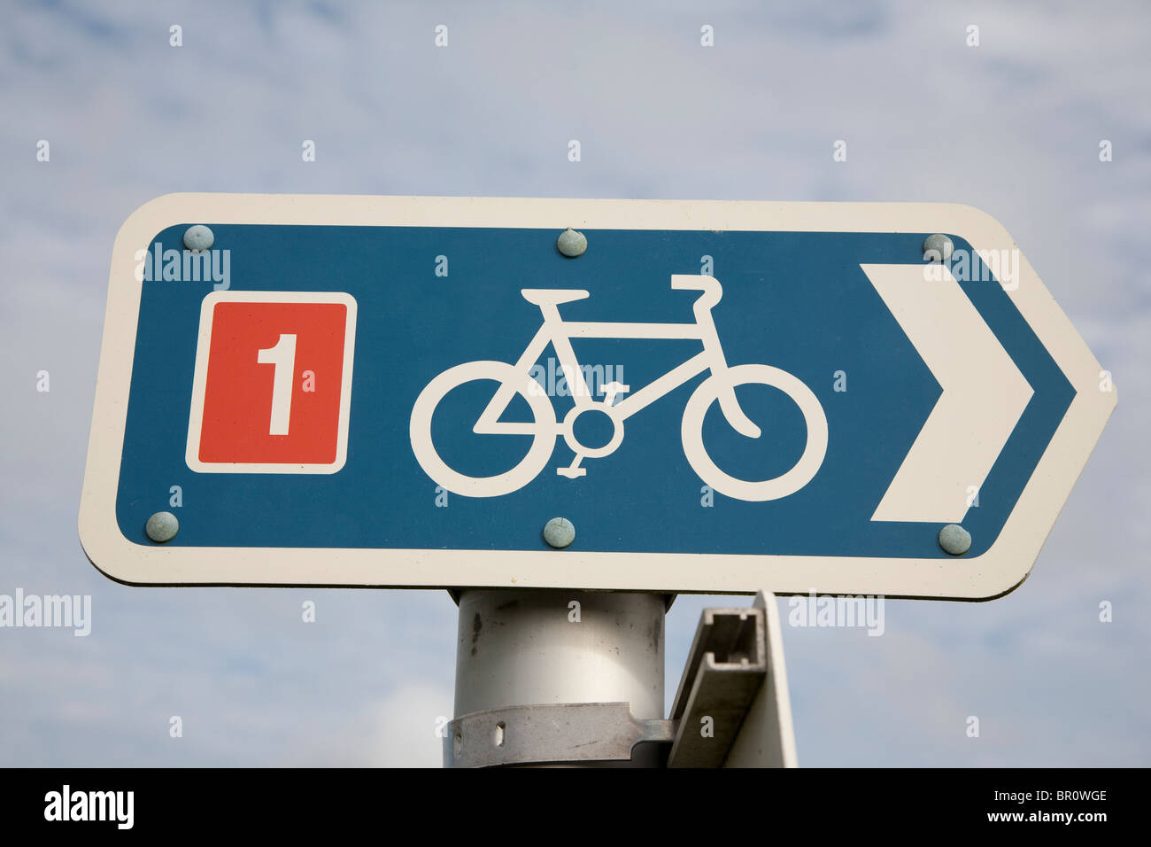 National Cycle Network Route Number 1 Stock Photo