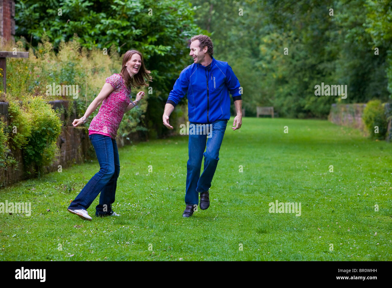 Couple taking a walk model released Stock Photo