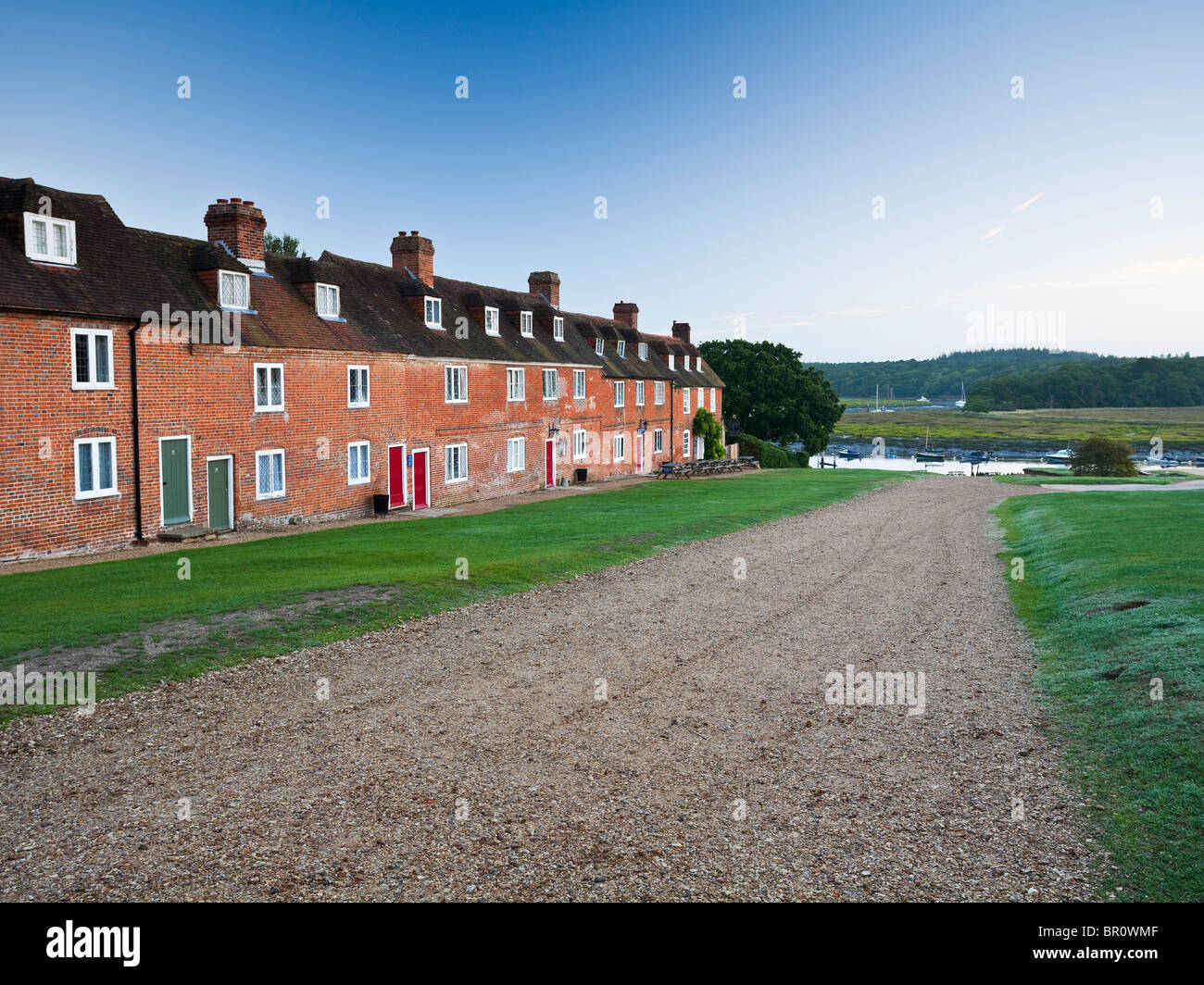 Bucklers Hard historical ship building village Hampshire UK Stock Photo ...