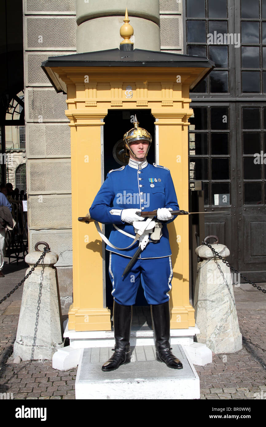 Stockholm palace guard helmet hi-res stock photography and images - Alamy