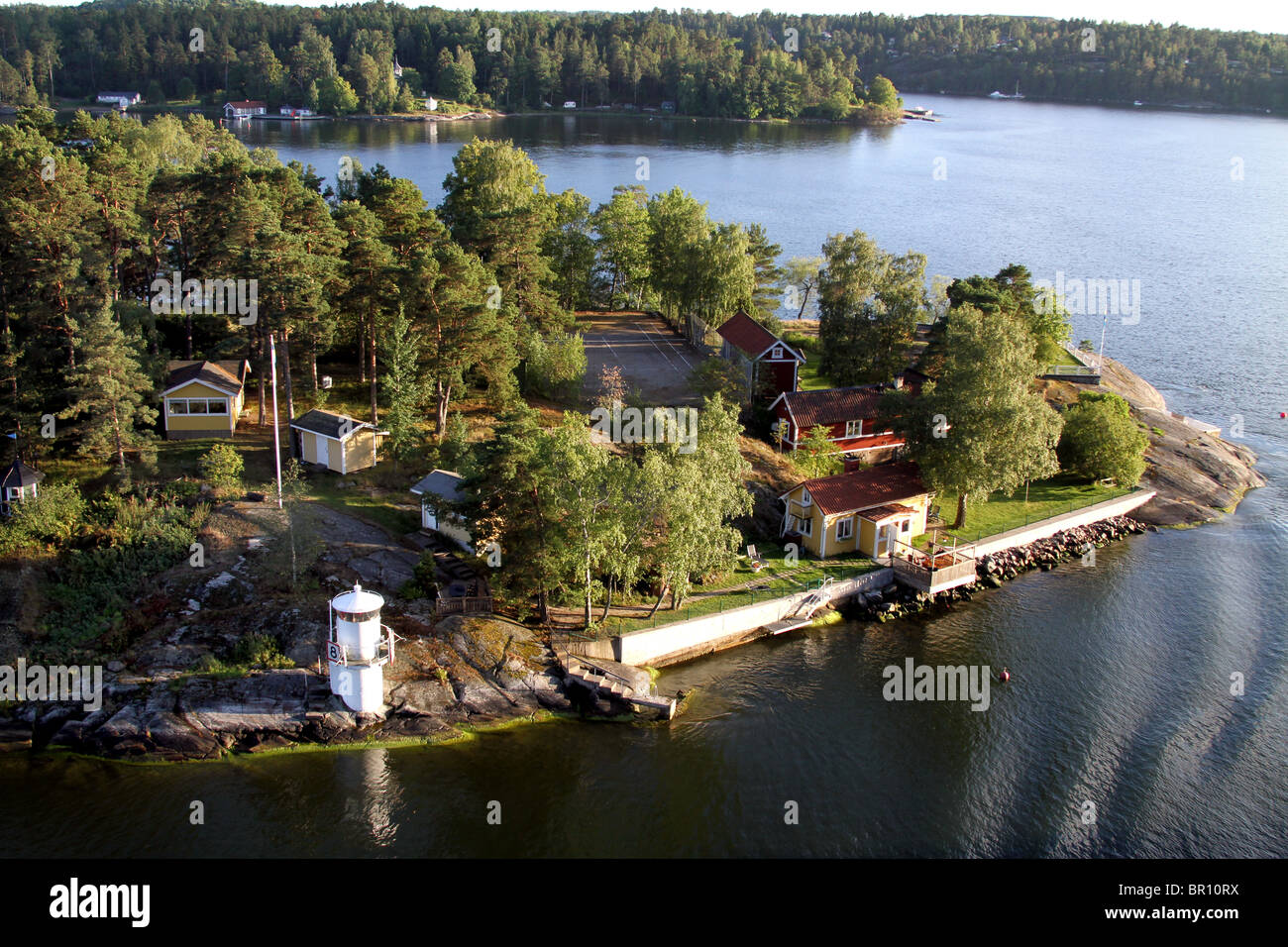 Islands in the Stockholm Archipelago in Stockholm, Sweden Stock Photo