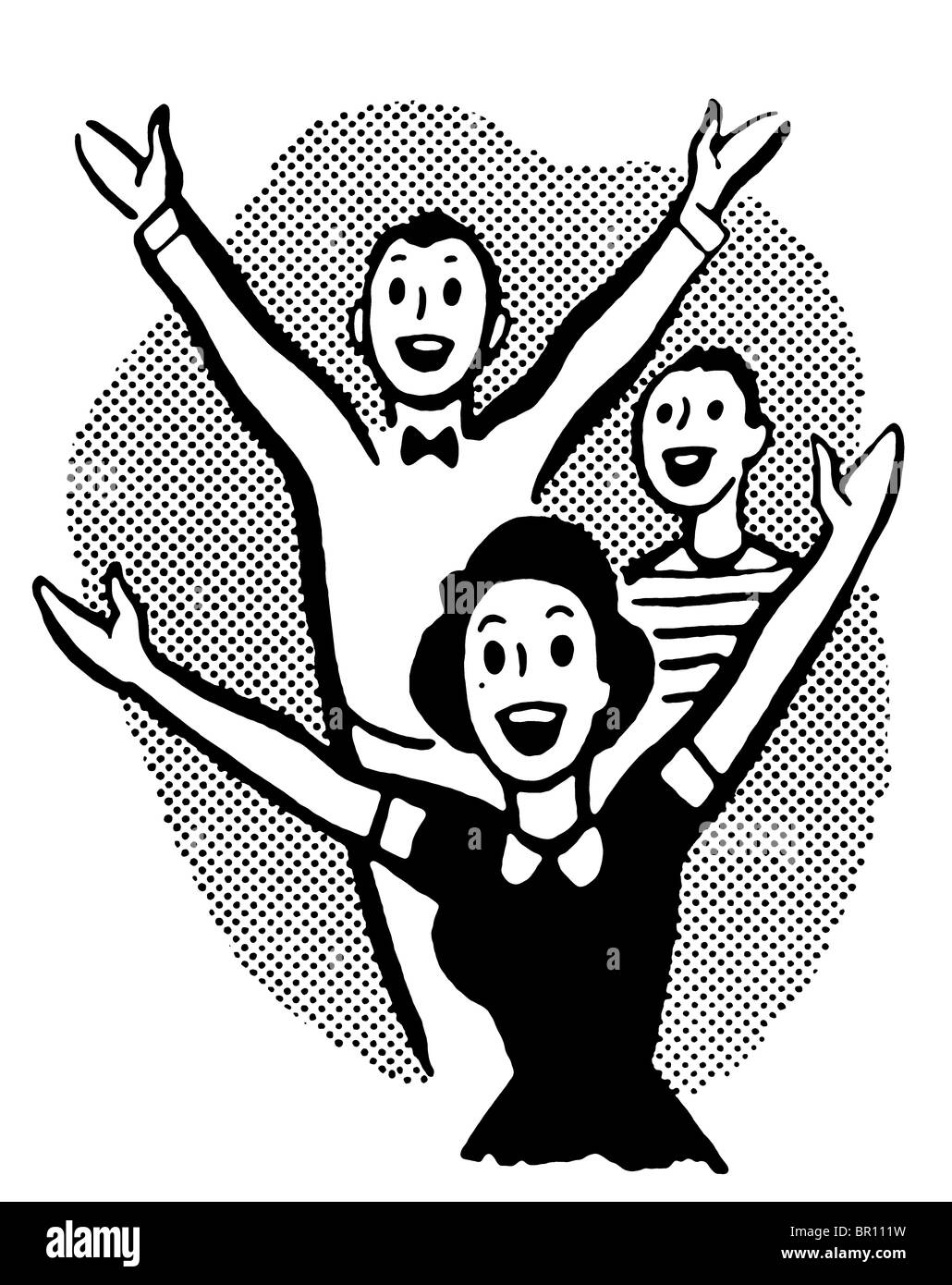 Excited Clipart Black And White