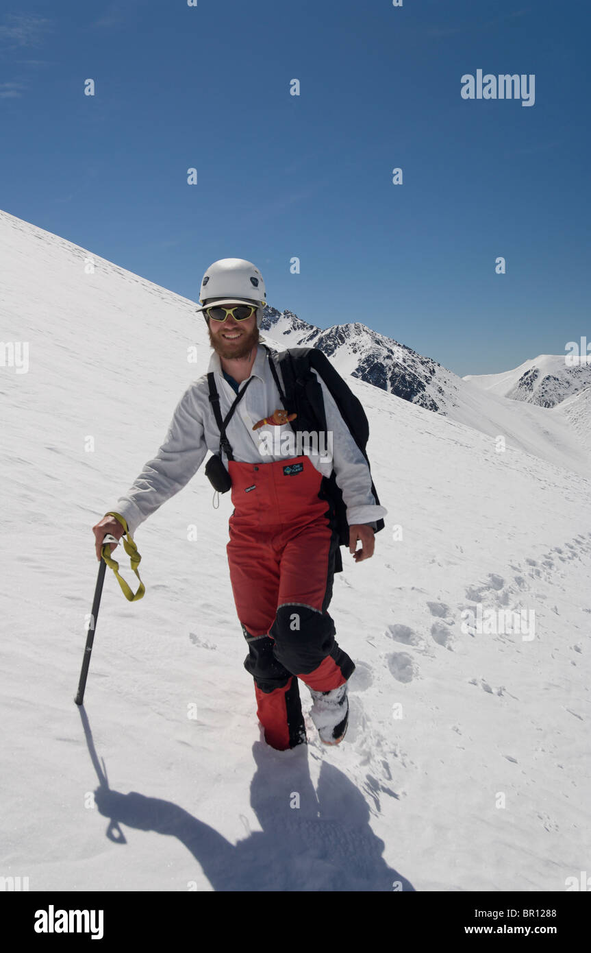 New Zealand, South Island, Arrowsmith Range. NOLS Instructor Hamish