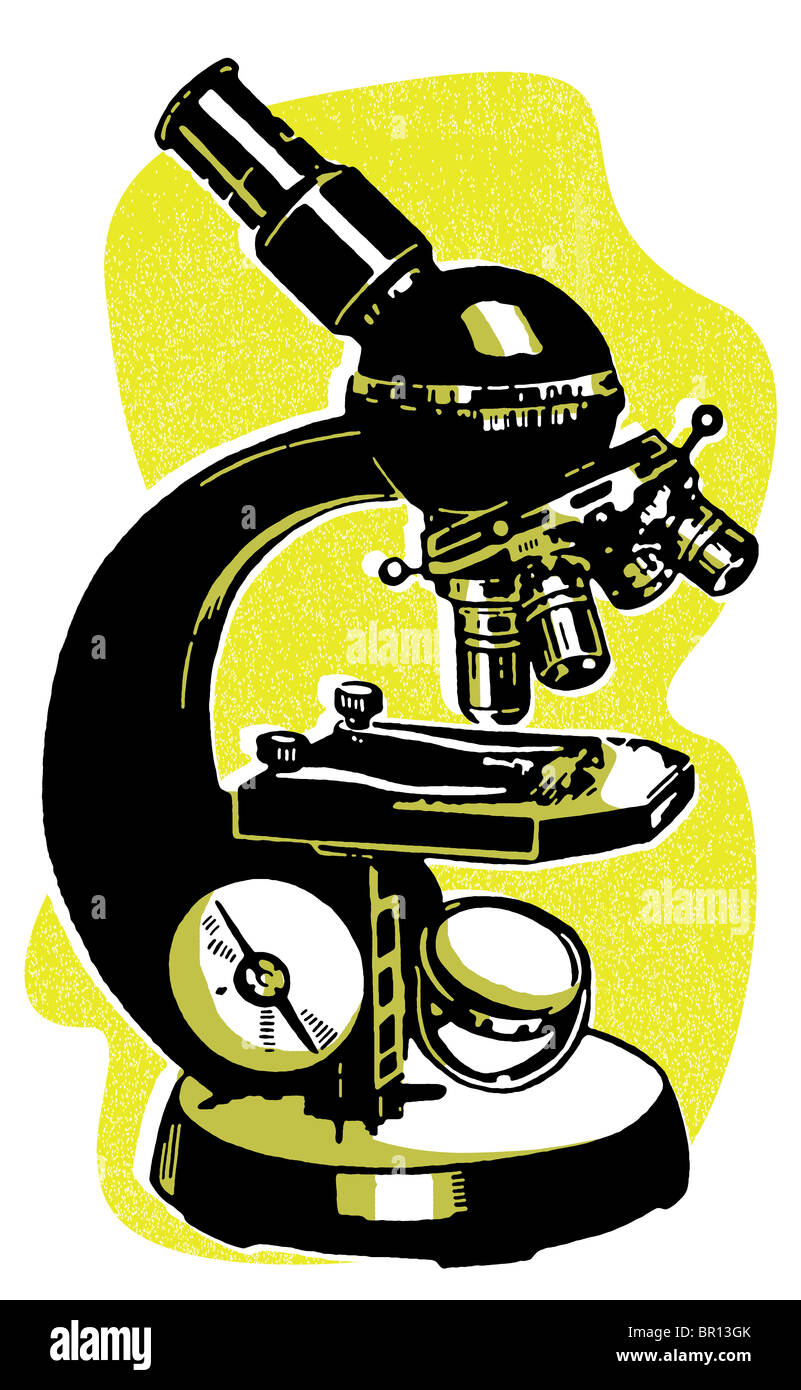 A vintage microscope Stock Photo Alamy