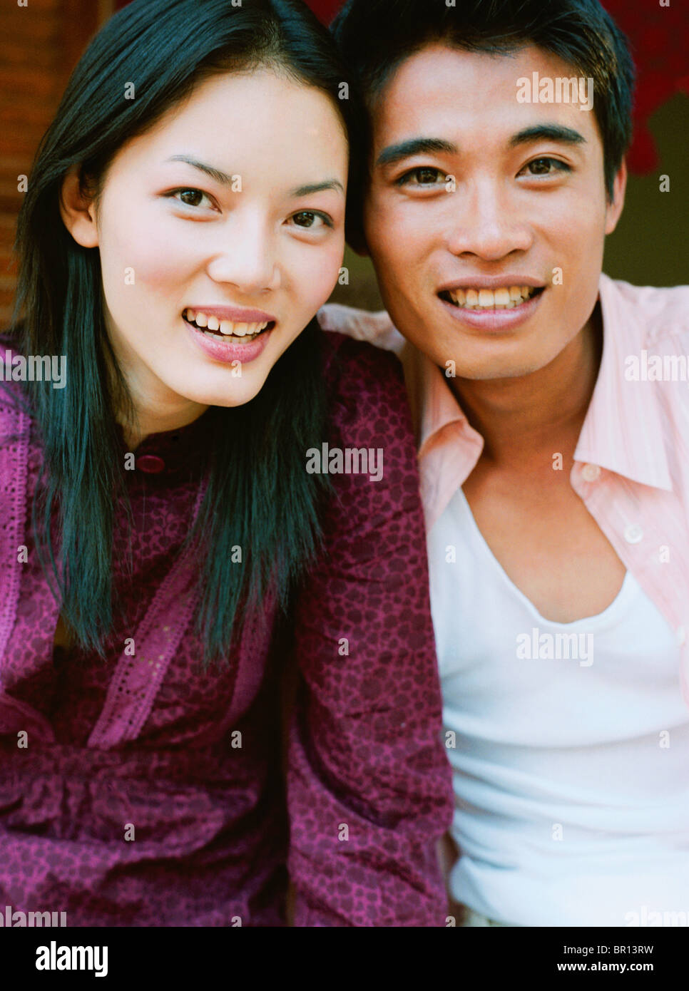 Young happy asian couple smiling hi-res stock photography and images ...