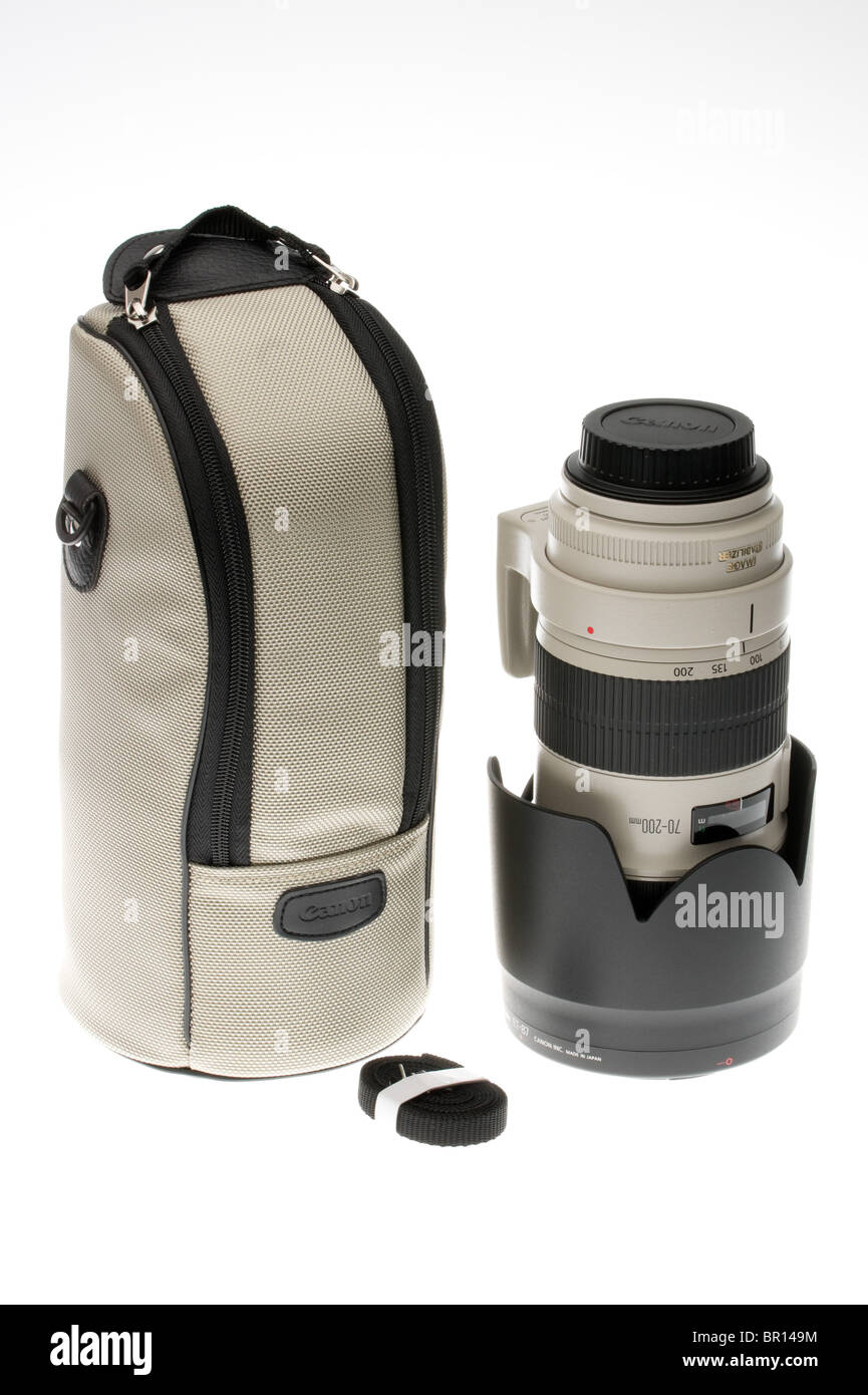 Canon 70-200mm f/2.8 IS Zoom Mark II 2010 with supplied case and lens shade  Stock Photo - Alamy