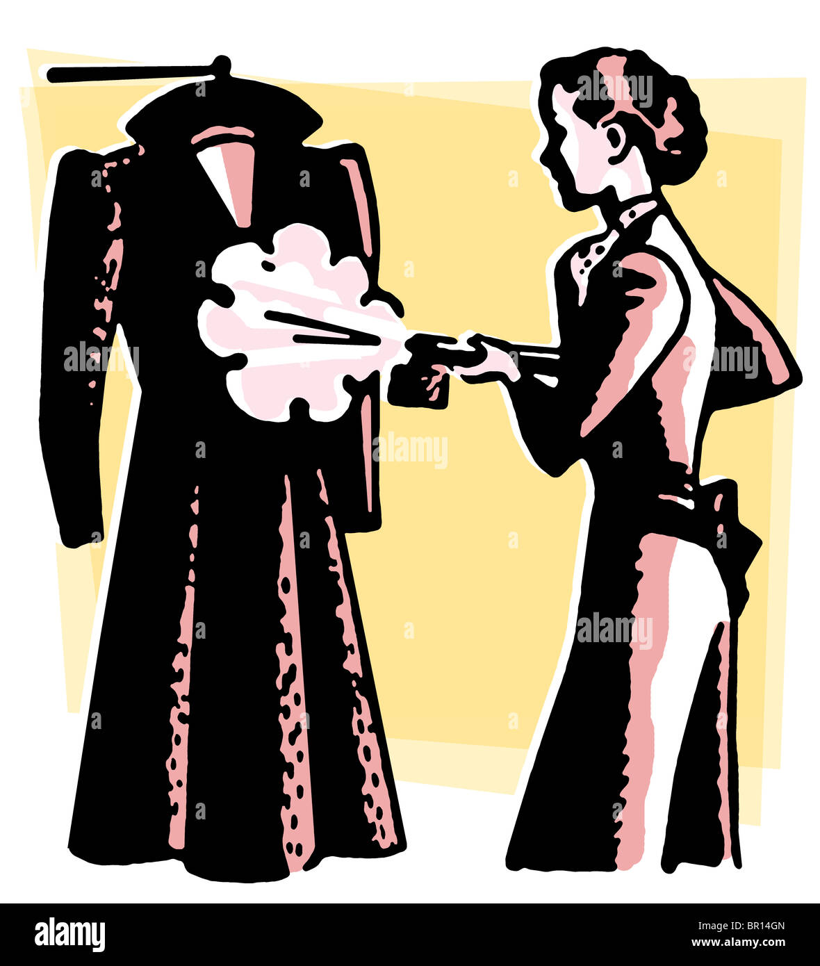 Clothes illustration vintage Cut Out Stock Images & Pictures Alamy