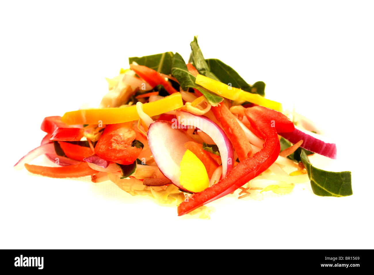 Mixed Pepper Stir Fry Stock Photo - Alamy