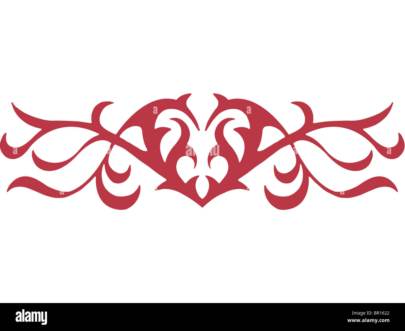 A graphic tribal stencil Stock Photo - Alamy