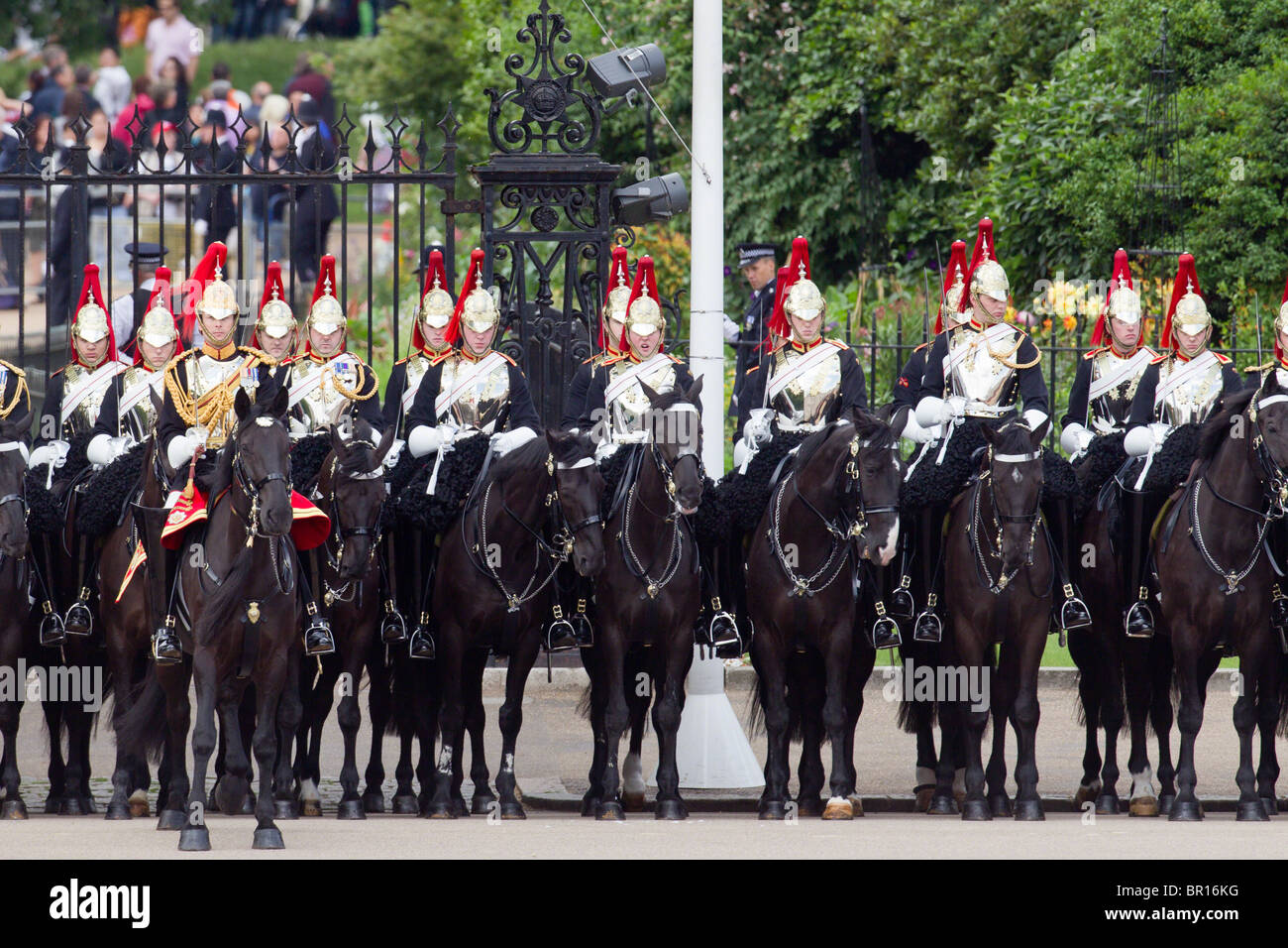 Blues and Royals - Household Cavalry. 'Trooping the Colour' 2010 Stock Photo