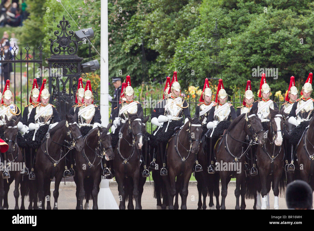 Blues and Royals - Household Cavalry. 'Trooping the Colour' 2010 Stock Photo