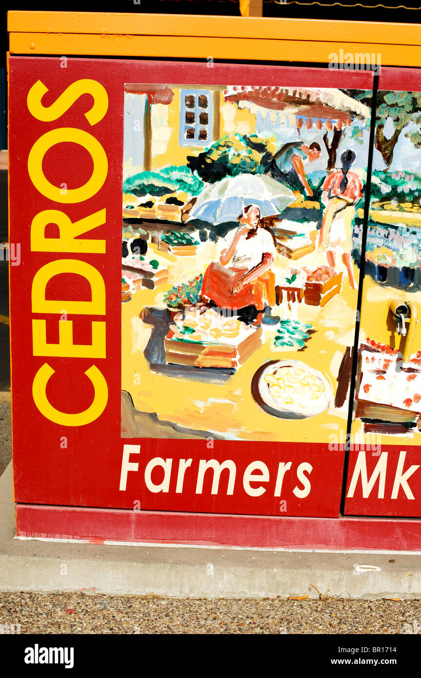 Sights of the Cedros Design District in Solana Beach, CA Stock Photo