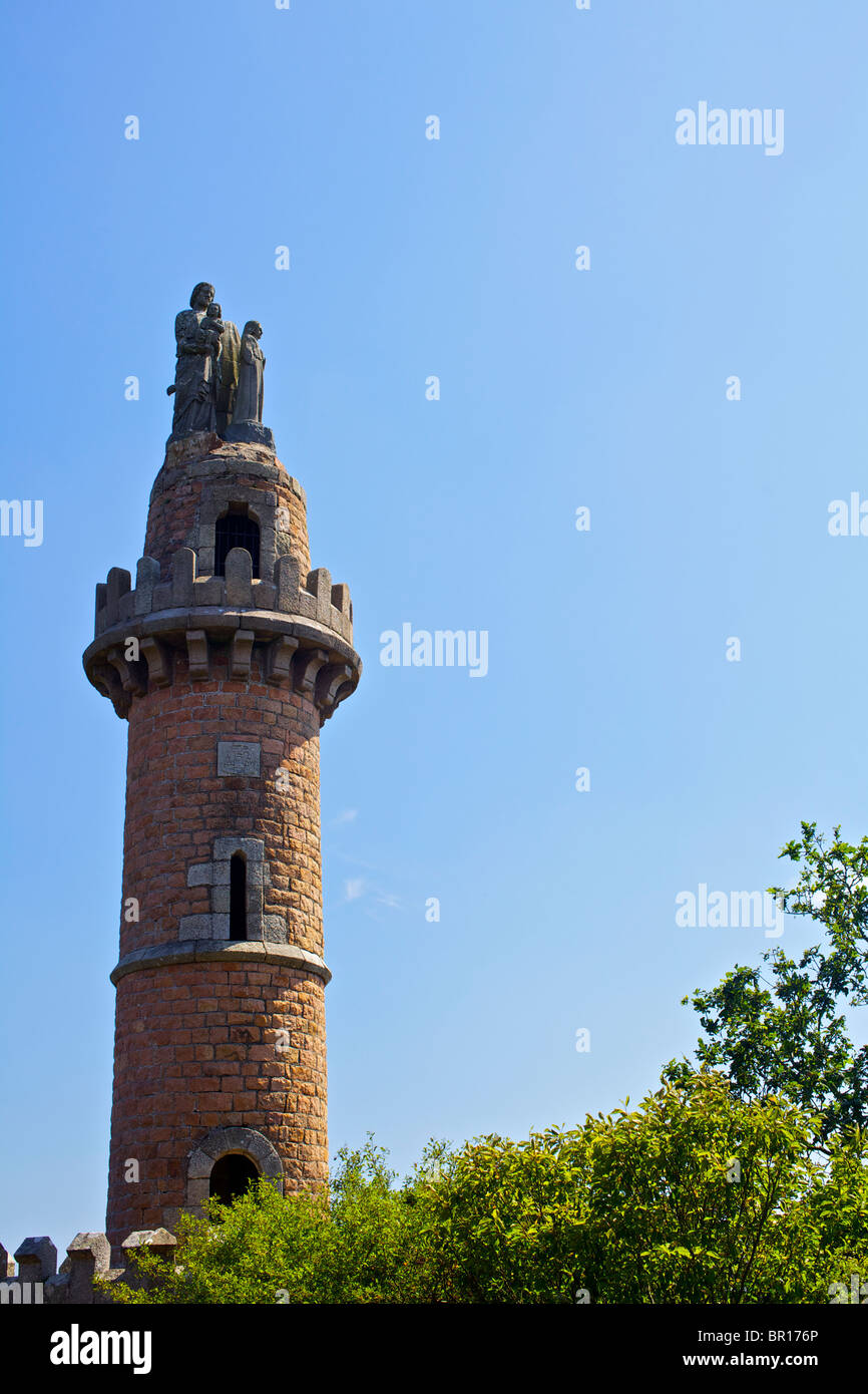 Kerroch Tower overlooking Paimpol Bay In Brittany France Stock Photo