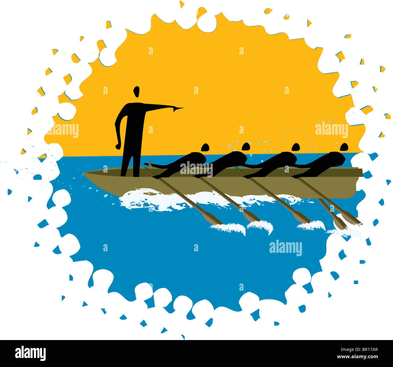 Employee Rowing Employees rowing boat hi-res stock photography and images - Alamy