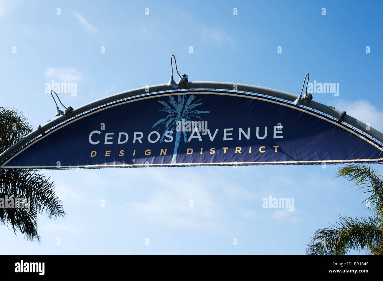Sights of the Cedros Design District in Solana Beach, CA Stock Photo