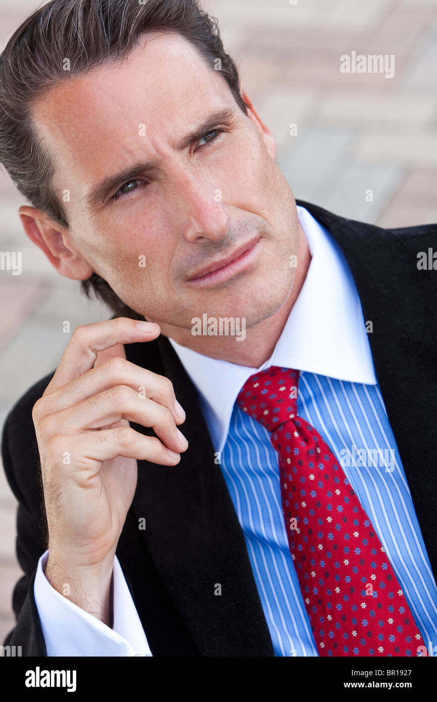 Smart Middle Aged Man Suit Tie High Resolution Stock Photography and ...