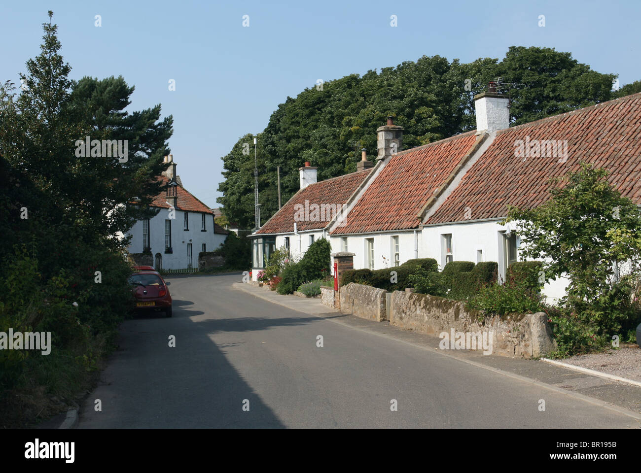 Boarhills street scene Fife Scotland September 2010 Stock Photo Alamy