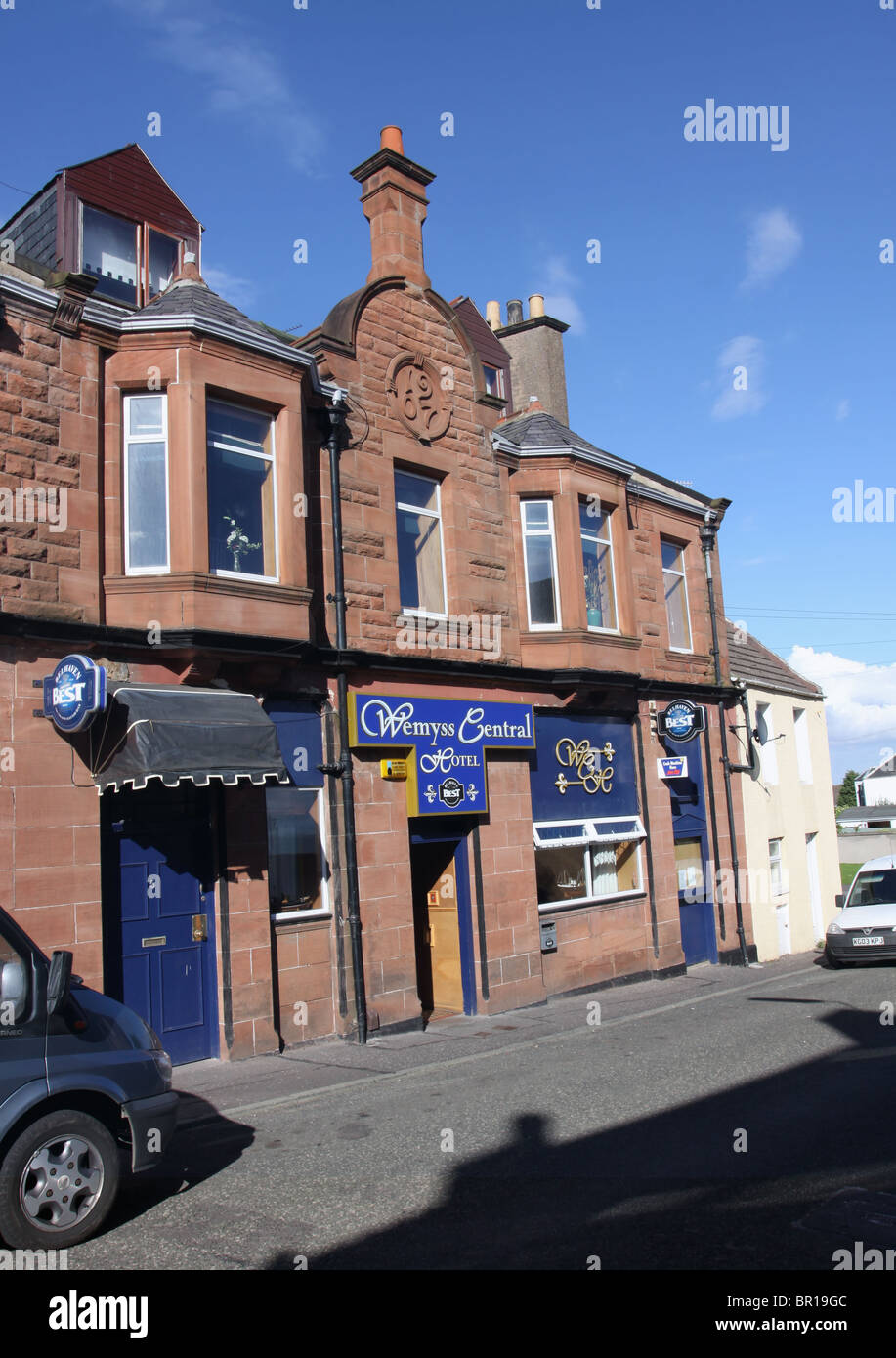 Exterior of Wemyss Central Hotel East Wemyss Fife Scotland September